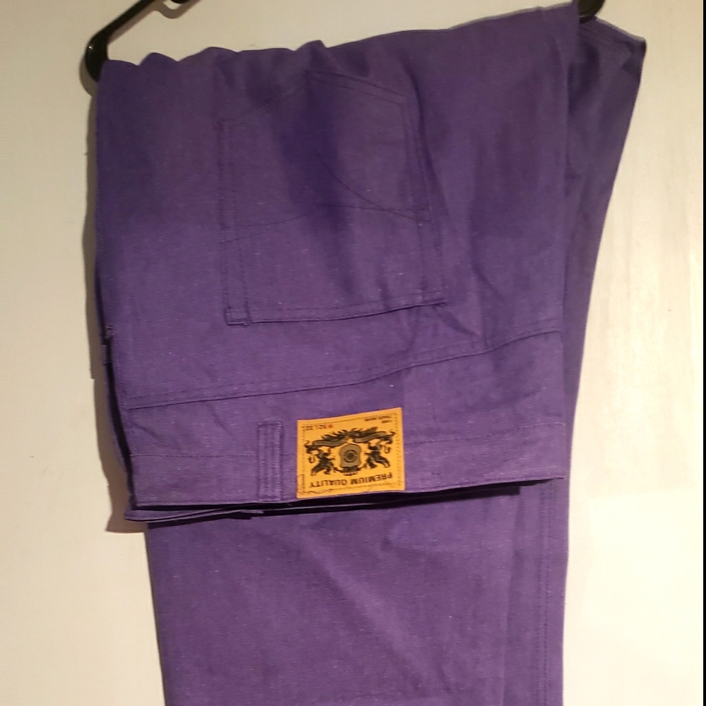 Big Men's Purple Noiz Straight Leg Jeans W52 L32